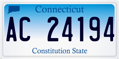 CT license plate AC24194