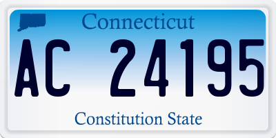 CT license plate AC24195