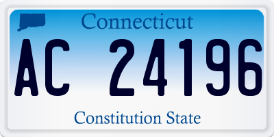 CT license plate AC24196