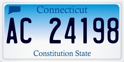 CT license plate AC24198