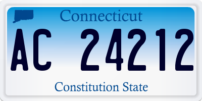 CT license plate AC24212
