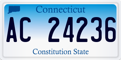 CT license plate AC24236