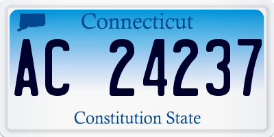 CT license plate AC24237
