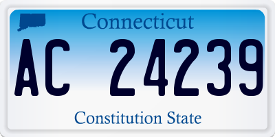 CT license plate AC24239
