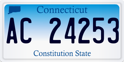 CT license plate AC24253