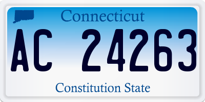 CT license plate AC24263