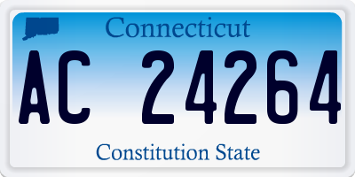 CT license plate AC24264