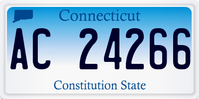 CT license plate AC24266