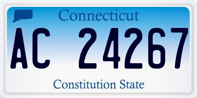 CT license plate AC24267