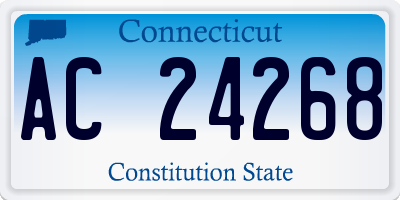 CT license plate AC24268