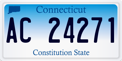 CT license plate AC24271