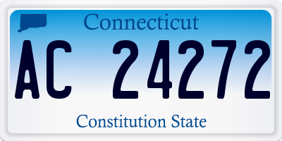 CT license plate AC24272