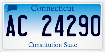 CT license plate AC24290