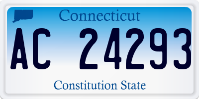 CT license plate AC24293