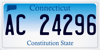 CT license plate AC24296