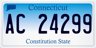 CT license plate AC24299