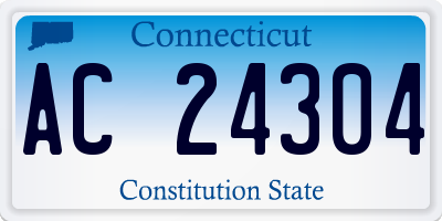 CT license plate AC24304