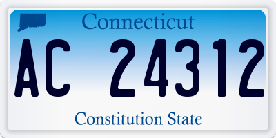 CT license plate AC24312