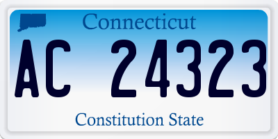 CT license plate AC24323