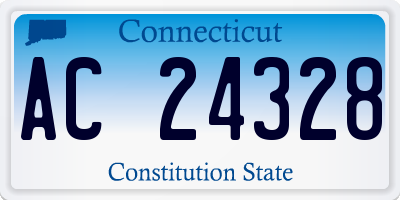 CT license plate AC24328