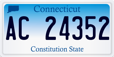 CT license plate AC24352