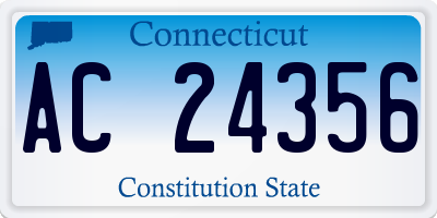 CT license plate AC24356