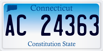 CT license plate AC24363