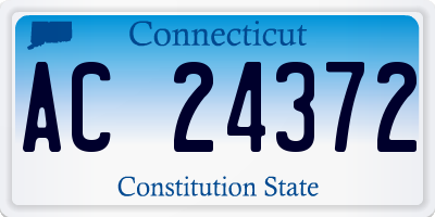 CT license plate AC24372