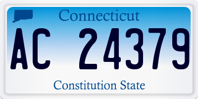 CT license plate AC24379