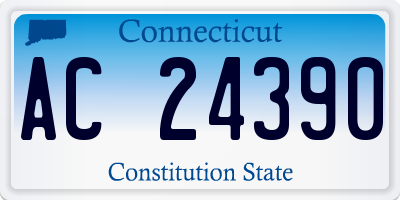 CT license plate AC24390