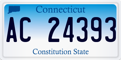 CT license plate AC24393