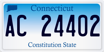 CT license plate AC24402