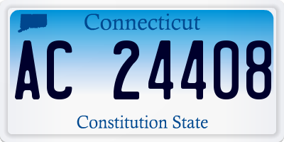 CT license plate AC24408