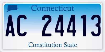 CT license plate AC24413