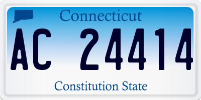 CT license plate AC24414