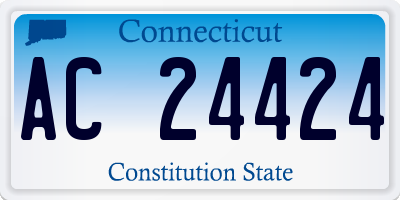 CT license plate AC24424