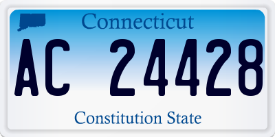 CT license plate AC24428