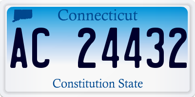 CT license plate AC24432