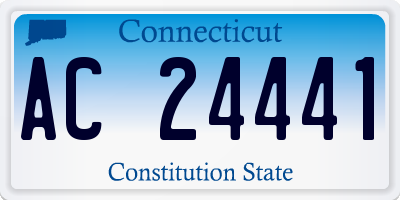 CT license plate AC24441