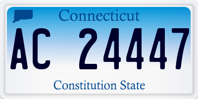CT license plate AC24447