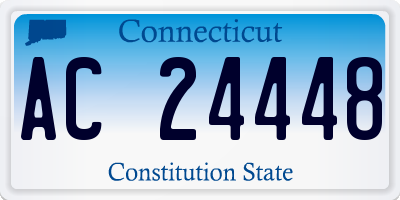 CT license plate AC24448