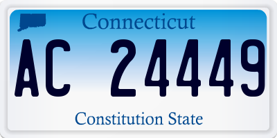 CT license plate AC24449