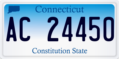 CT license plate AC24450