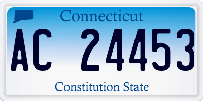 CT license plate AC24453