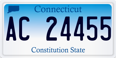 CT license plate AC24455