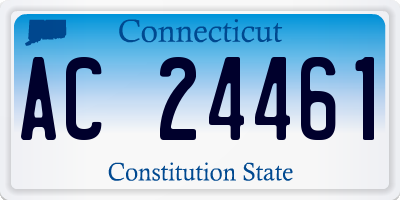 CT license plate AC24461