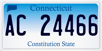 CT license plate AC24466