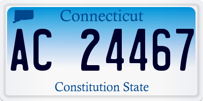 CT license plate AC24467