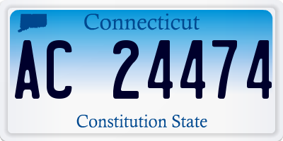 CT license plate AC24474