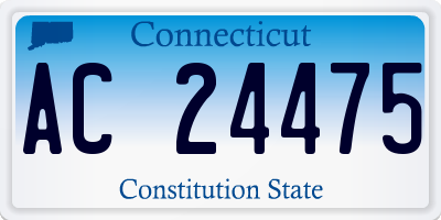 CT license plate AC24475